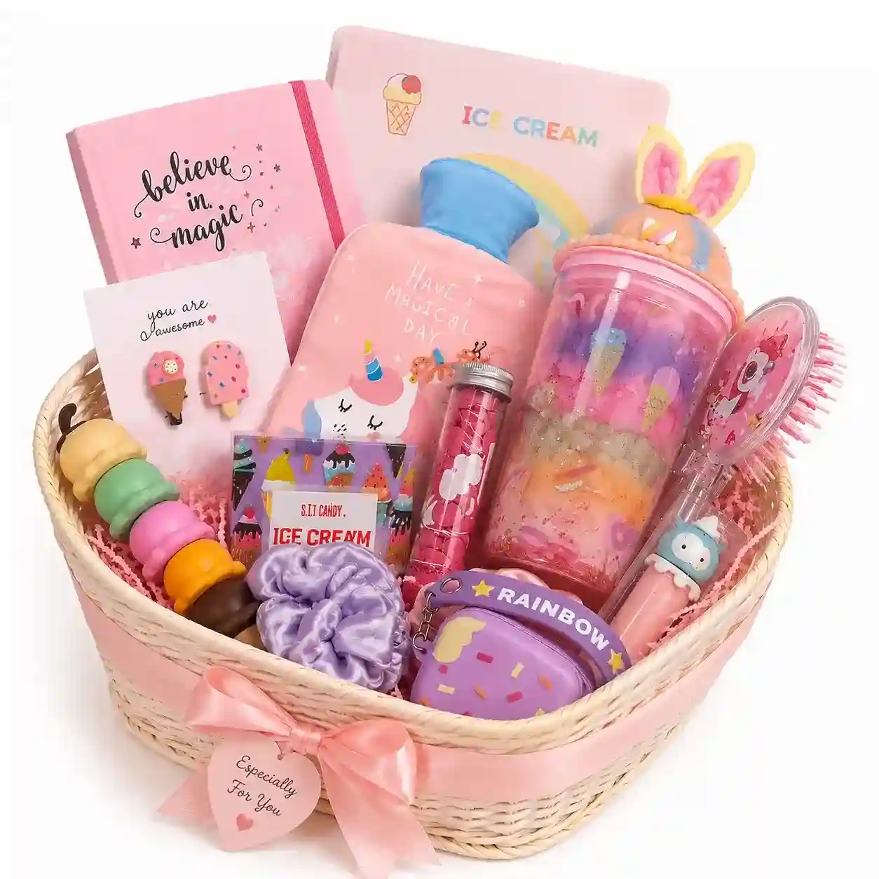 Cute Unicorn Stationery & Gift Basket Set