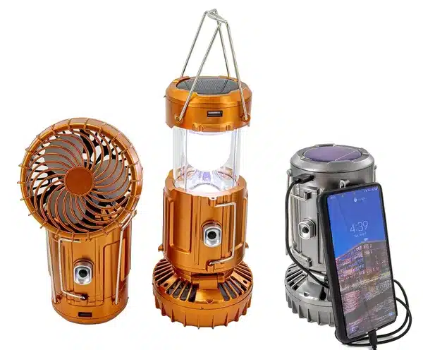 Solar Lantern Powered Light and Fan