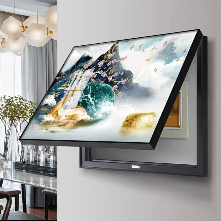 Modern Decorative Wall Painting with Hidden Storage