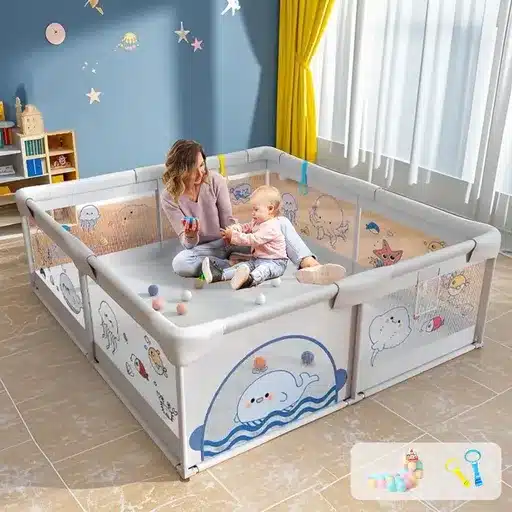 Kids Safety Playpen with Mat