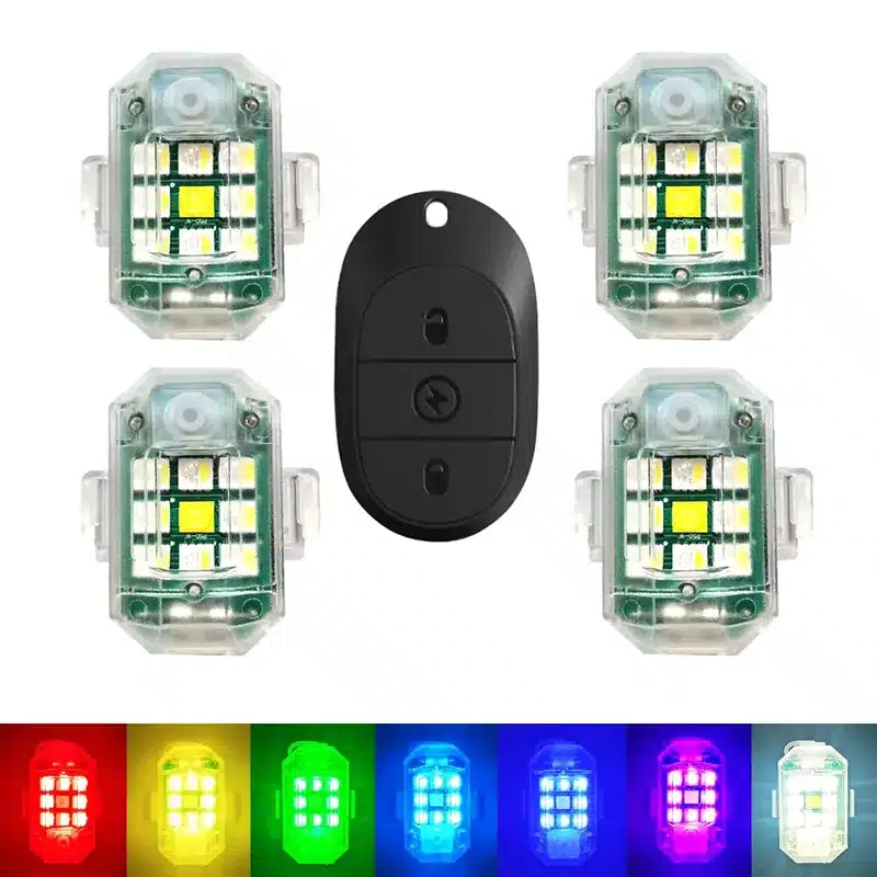 Wireless RGB LED Bike Wheel Lights Set