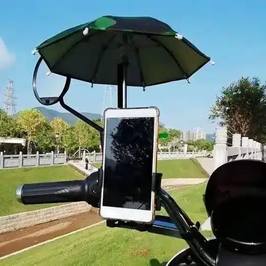 Bike Phone Holder with Sunshade Umbrella