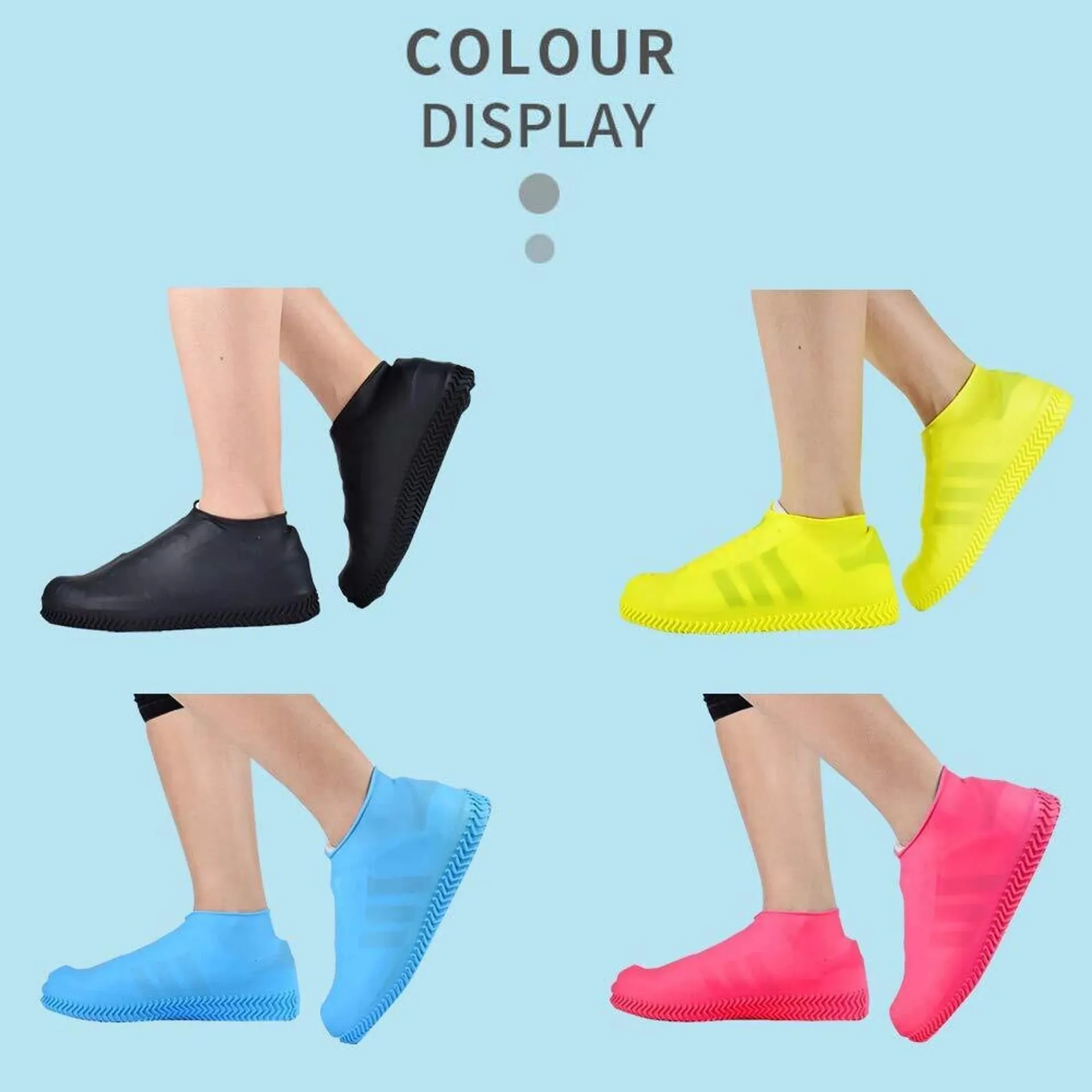 Reusable Waterproof Silicone Rain Shoe Covers